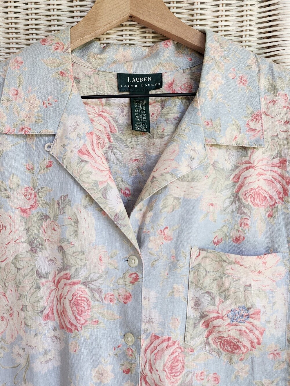 Ralph Lauren Floral Linen Button Up